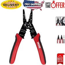 Multi-Function 8-Inch Wire Stripper and Crimper - Precision Tool for Pros