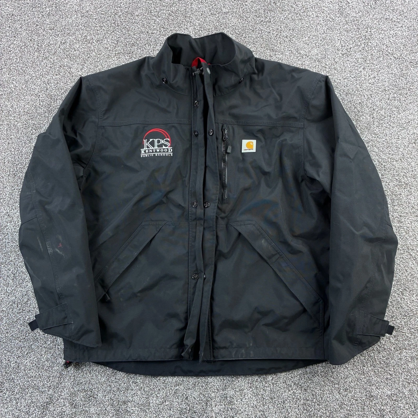 Carhartt Storm Defender Shoreline Jacket Men's Large Black Water Resistant J162