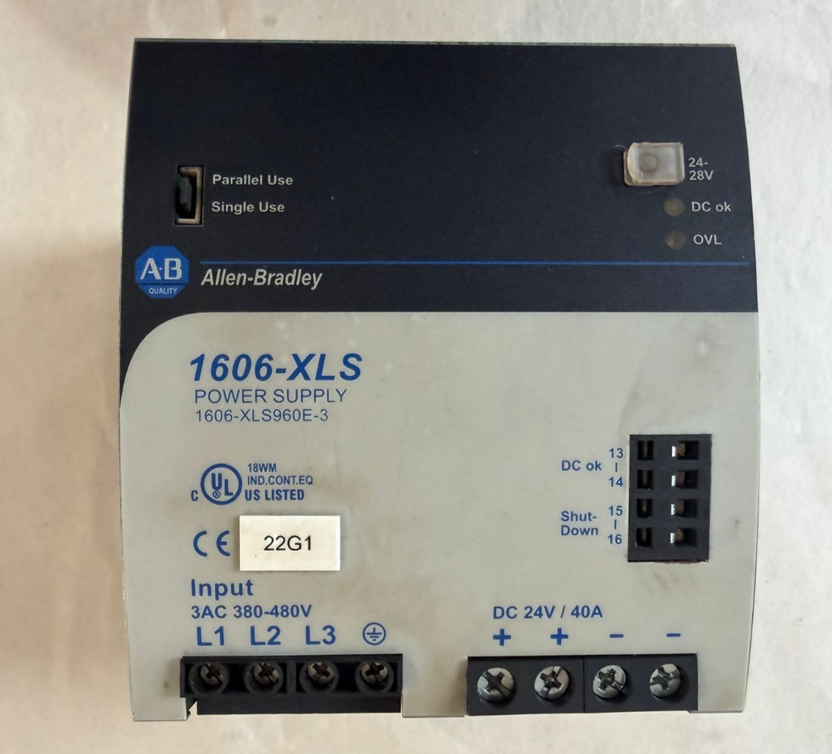Allen-Bradley Stromversorgung 1606-XLS960E-3 power supply Serie A