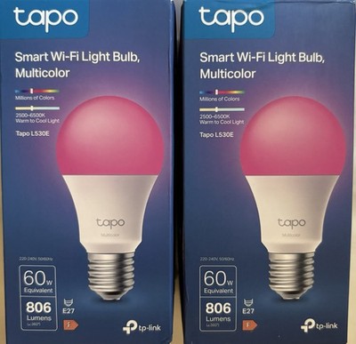 2x TP-Link Tapo L530E Smarte WLAN-Glühbirne E27 Multicolor - B-Ware Doppelpack