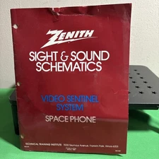 1981 Edition - ZENITH Sight & Sound Schematics “Video Sentinel System” Space Pho