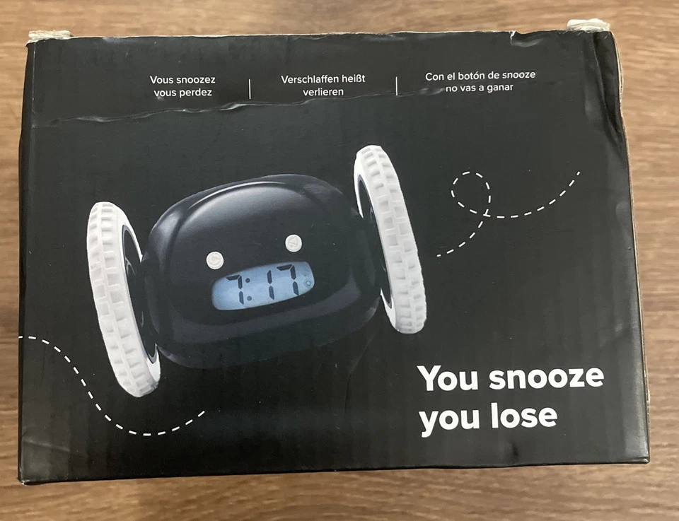 Clocky Alarm Clock on Wheels Run Away Alarm Clock NEW - Image 3 of 4