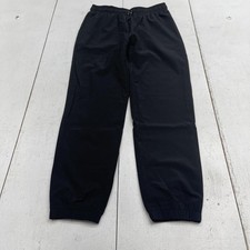 Eddie Bauer Pants Youth Medium 10/12 Black Lined Tech Jogger Quick Dry Athletic