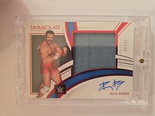 WWE Relic Auto #'d /25 - Rick Boogs. WWE Legend, Immaculate Collection 2022.