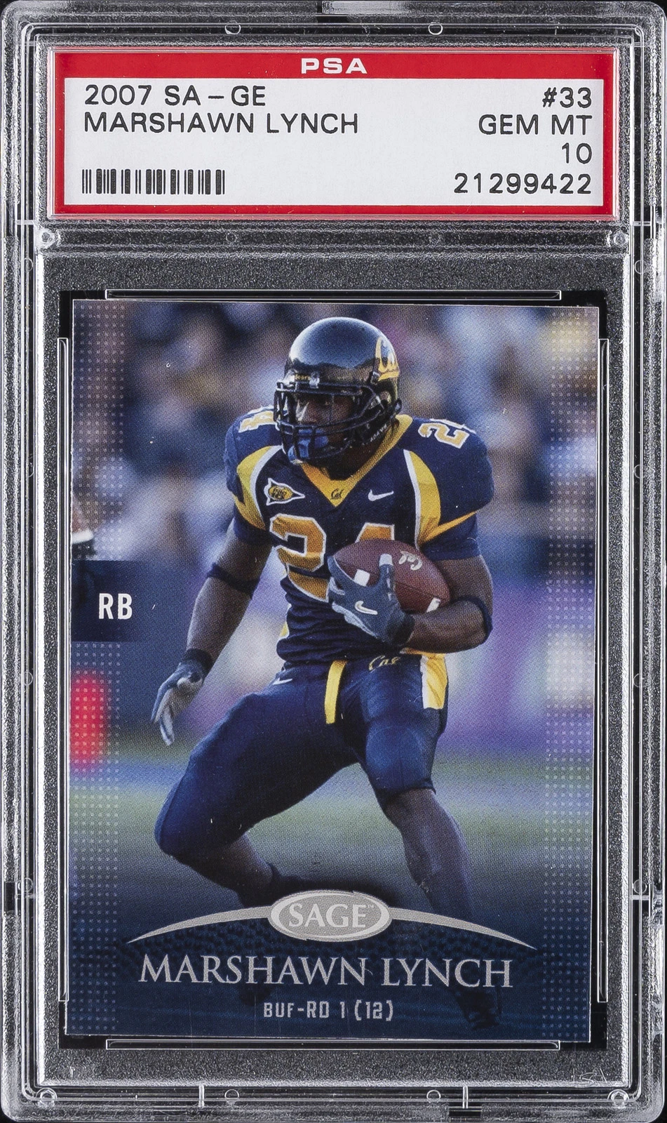 Marshawn Lynch SA-GE #33 Base