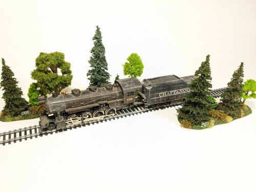 LARGE 28mm 32mm HO 2pc 15.5" TREELINE w 10 Trees Foliage Scenery Scatter #438 - Picture 13 of 18