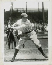 Undated Press Photo Bob Meusel of the New York Yankees Batting Pose