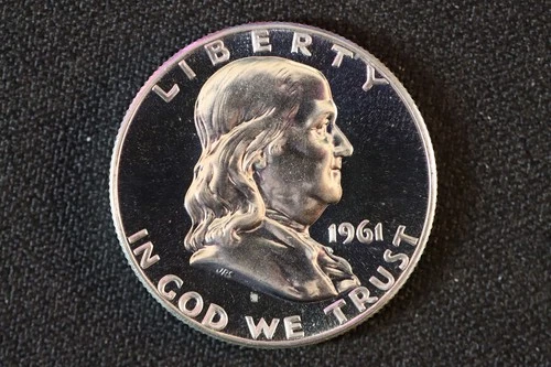 1961 PROOF Franklin Half Dollar 90% Silver *BF05
