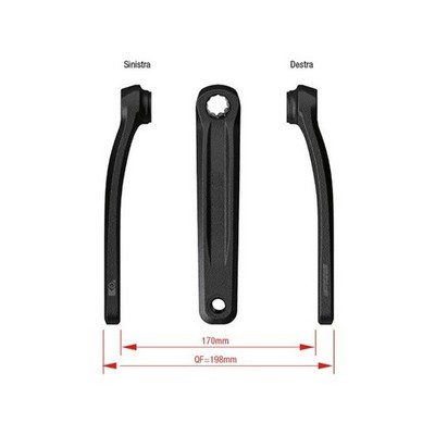 Couple Cranks E-Bike ck-320 Bni Compatible With Motor Bosch gen3 6 3/32in 42157