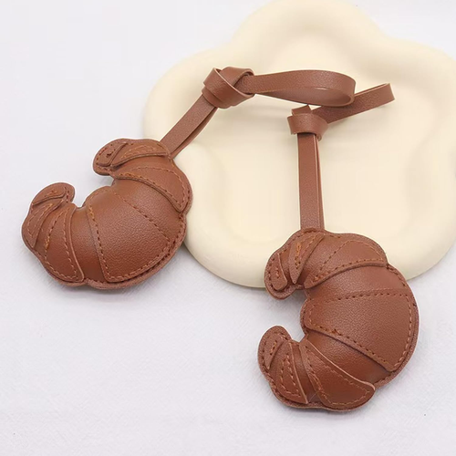 Brown Croissant Bag Charm, Fashin Bread Charm for Handbags Purse Bag Accessories - Picture 6 of 12