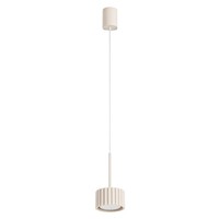 Pendelleuchte Aluminium Beige GX53 Wohnzimmer Rund Ø 10 Cm HäNgelampe Esstisch