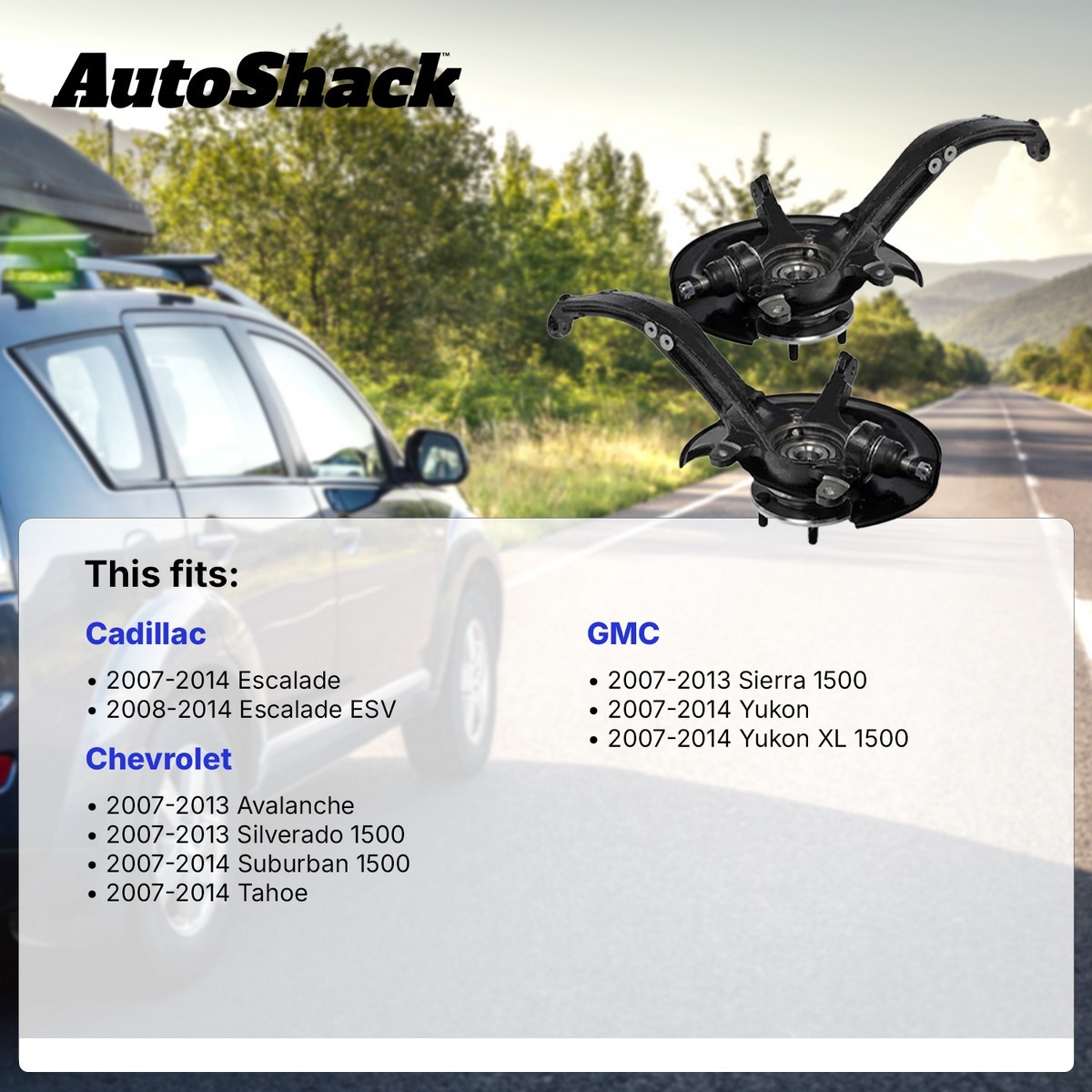 Front Loaded Steering Knuckle for 2007-2013 Chevrolet Silverado 1500