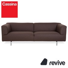 Divano Cassina Met 250 tessuto tre posti marrone feltro lana nuovo