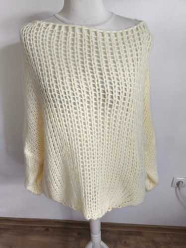 MADE IN ITALY cooler weicher oversized Grobstrickpullover Gr. 44 46 48 ...NEU - Bild 4 von 12