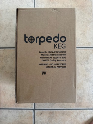 #ad 2.5 Gallon Torpedo Keg Ball Lock Keg Stainless Steel Corny Keg Low2 Keg $75.00