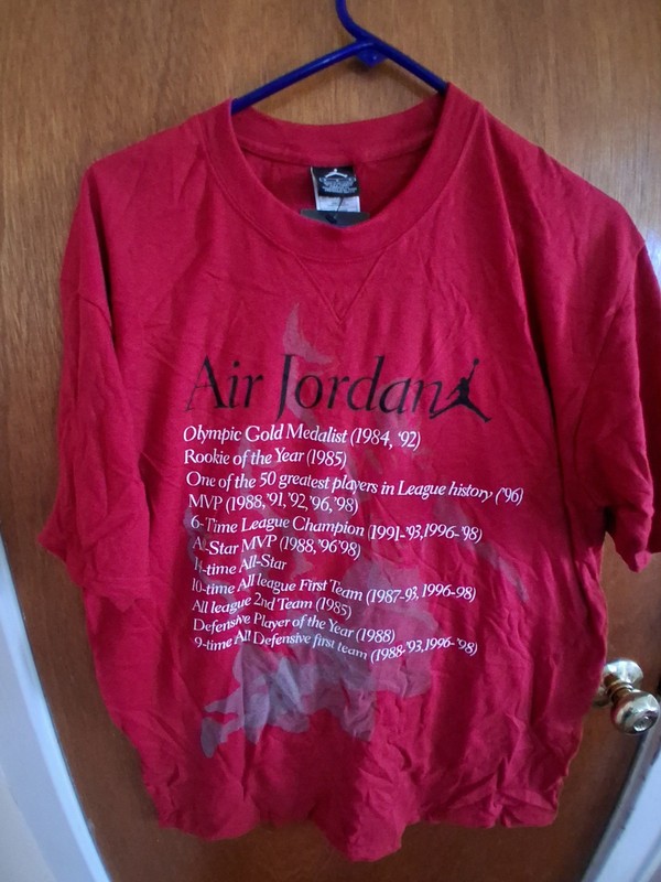 Vintage Y2K Jordan Jumpman Graphic T Shirt accomplishments Print  Sz M