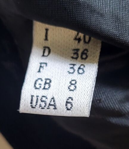 Womens Moschino Cheap and Chic Black Wool Riding Jacket Blazer Size 6 Vintage - Foto 12 di 18