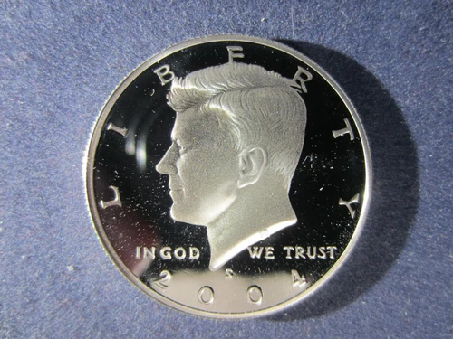 2004-S Kennedy Half Dollars Silver Deep Cameo Mirror Proof Upper Grading Range