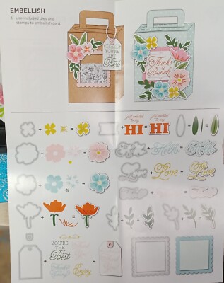 Diamond Press Just for You Gift Bag 30 Stamp & 18 Die Set Cardmaking 776126