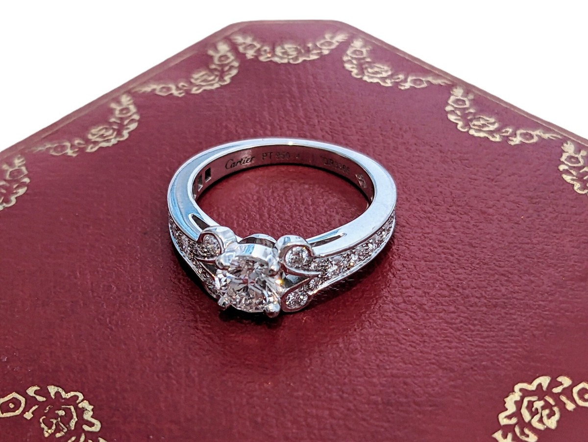 Cartier Platinum Carat Diamond Ballerine Engagement Ring