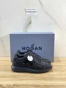 Hogan H371 Interactive Woman Black Glitter Luxury Sneakers Woman Hogan 36 |  eBay