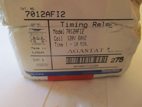 Agastat Timing Relay 7012AFI1 Coil 120 V Time 1 - 10 Min - Picture 7 of 12