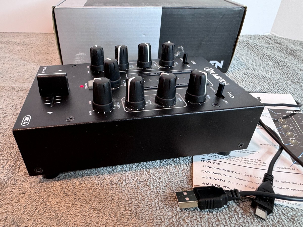 Raiden RPM-100 Portable 2-Channel DJ MIXER with Box | eBay Raiden RPM-100 Portable 2-Channel DJ MIXER with Box | eBay
