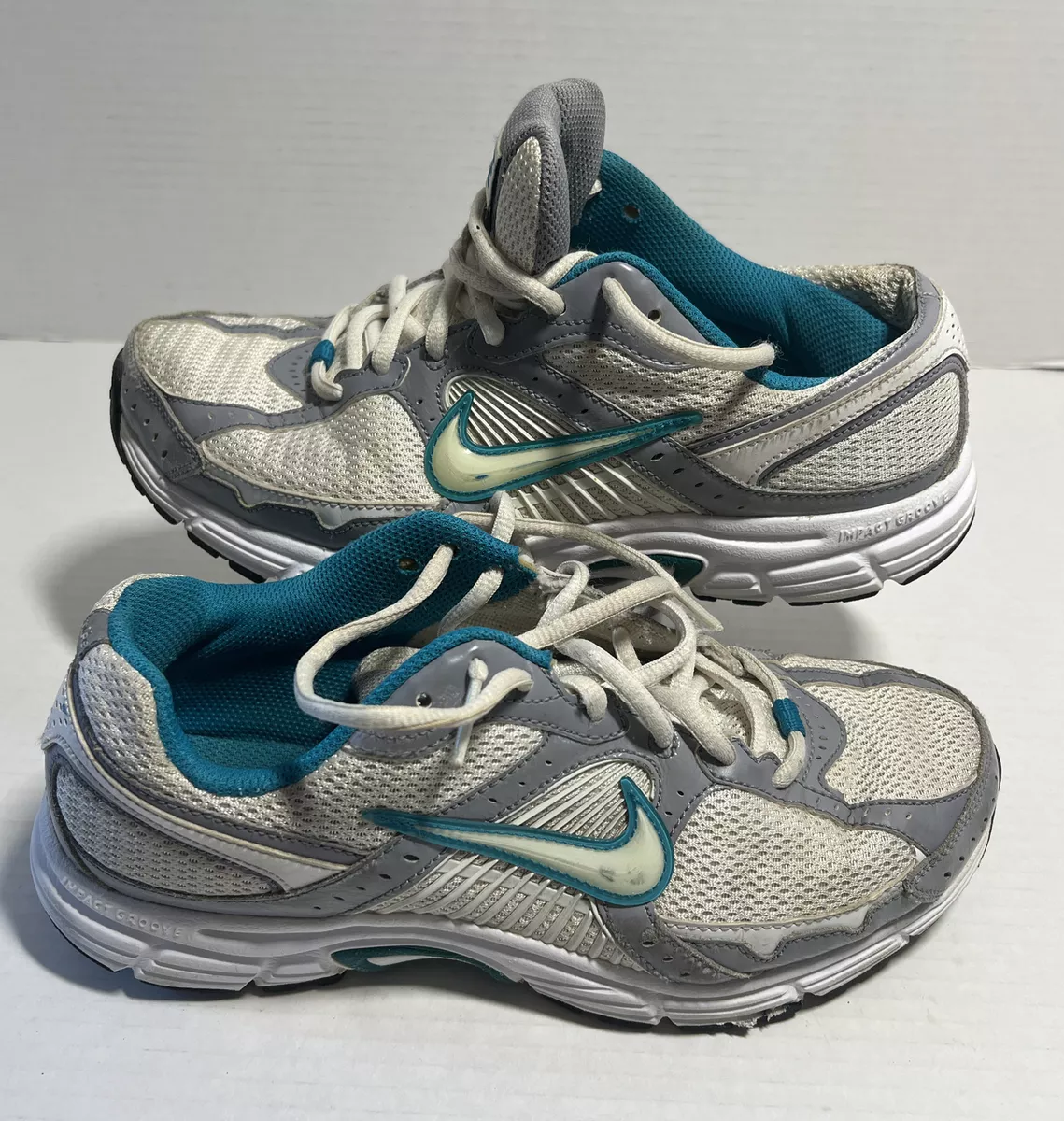 Nike Dart 7 Women Size 9 White Teal 354138 113 eBay