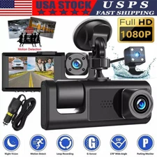 Dual Lens Car DVR Dash Cam Video Recorder G-Sensor 1080P Front And Inside Camera