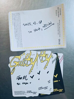 Shinee Taemin Photocard 