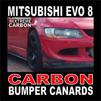 Carbon Stoßstange vorne Enten Set ''''passt'''' Mitsubishi Evo Evolution 8 Modelle