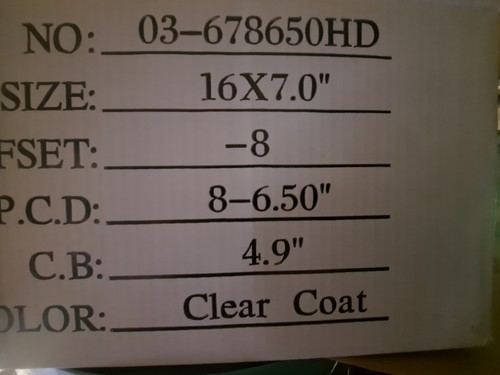 16X7 ALUMINUM MOD TRAILER RV WHEEL(S) 6x 5.5 LUG 3520# HWT SERIES 03 - Picture 3 of 3