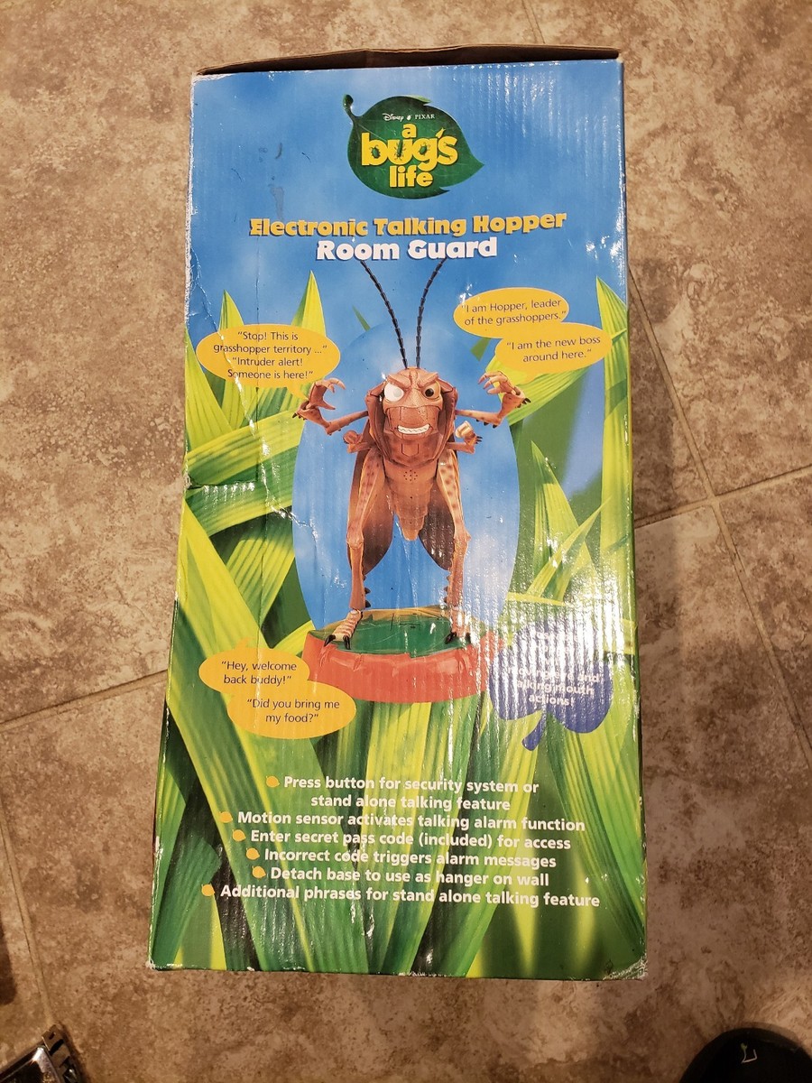 A BUG'S LIFE HOPPER TALKING ROOM GUARD ANIMATED DisneyWith over 40