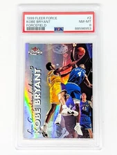 1999-00 Fleer Force Forcefield #2 Kobe Bryant PSA 8 Los Angeles Lakers HOF