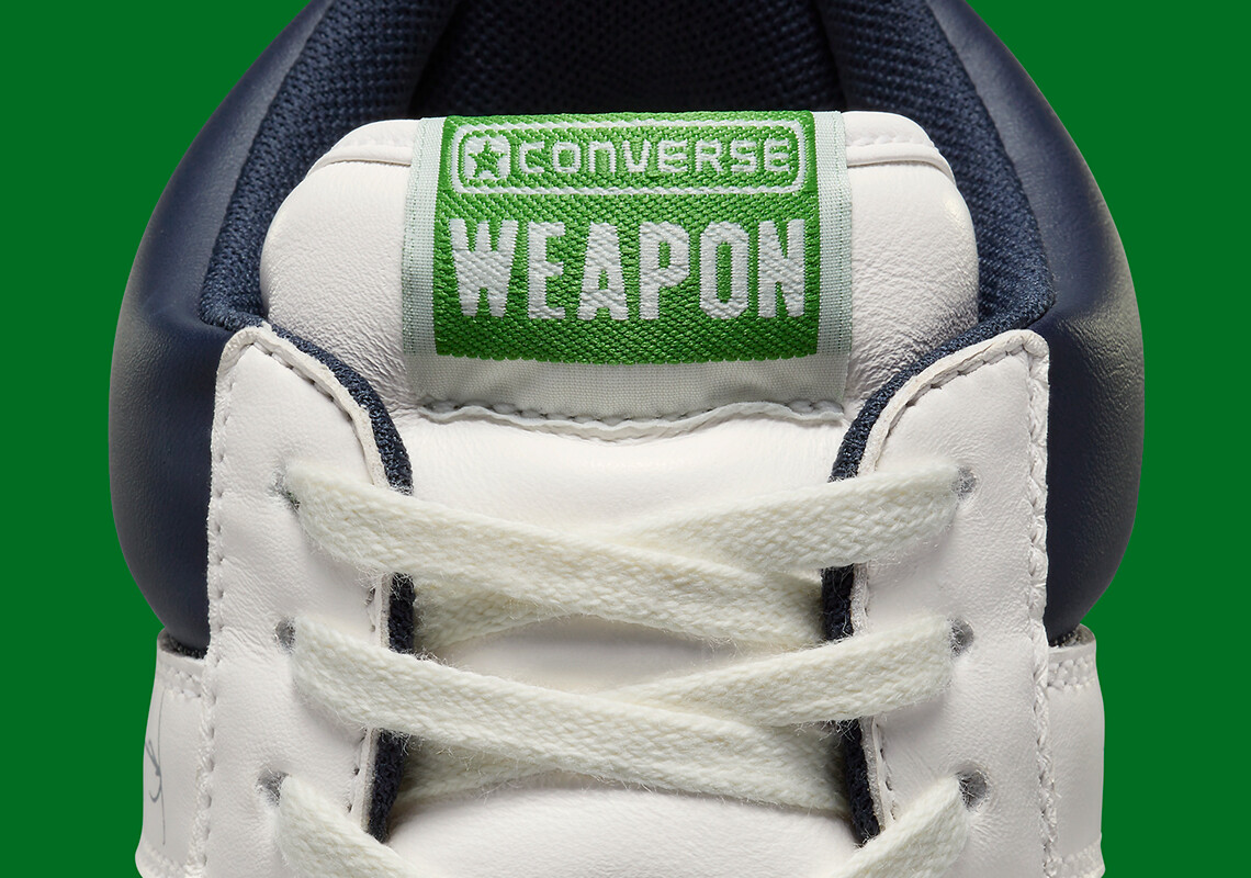 Converse x Kasina Weapon Mid Vintage White Carbon Green Hand