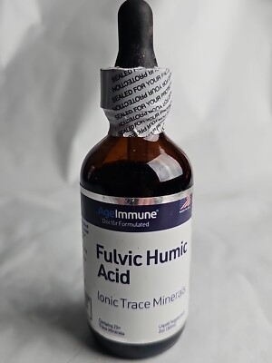 Fulvic Humic Acid Ionic Trace Minerals with Electrolytes Liquid Supplement 2Oz