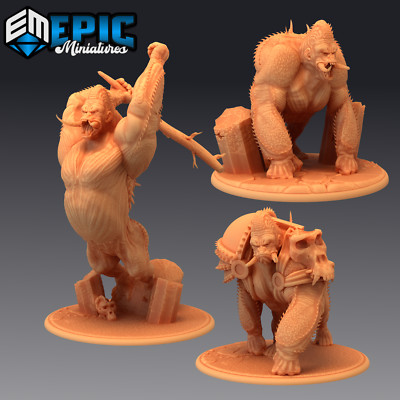 JUNGLE KONG, Dungeons and Dragon Miniatur, D&D Giant Primate Ape Gorilla Monkey