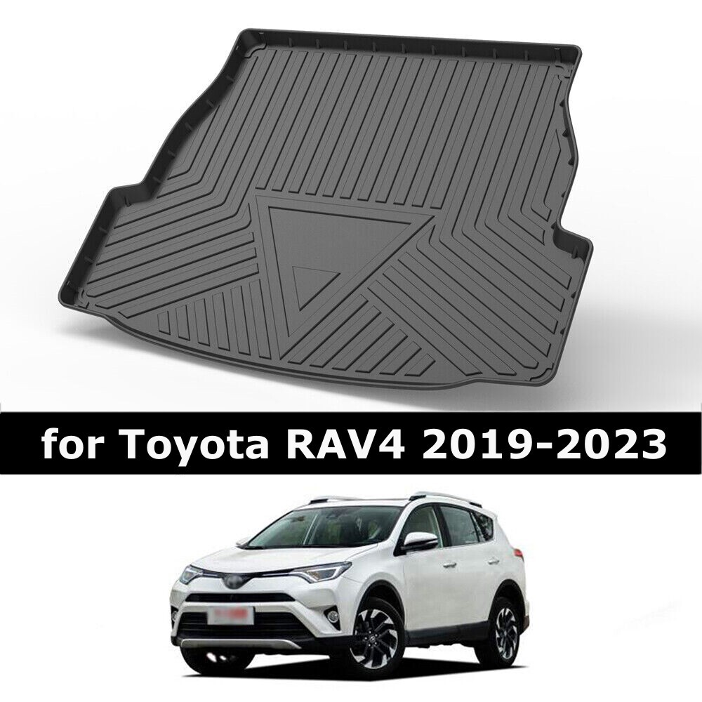 Cargo Black Trunk Tray Liner Mat Floor Carpet for 2019-2023 Toyota RAV4 RAV-4