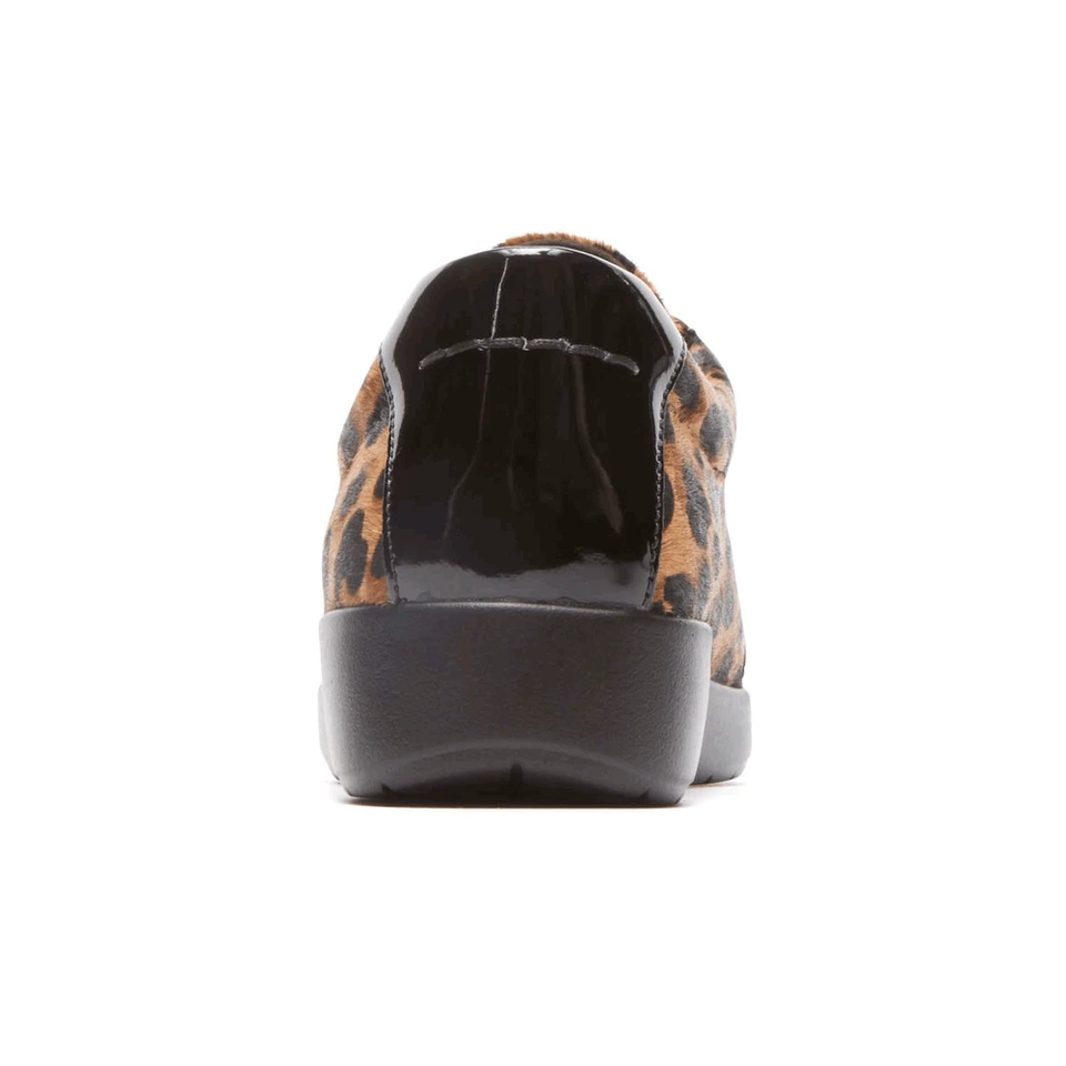 NUEVO ROCKPORT Delaire Tenis Informales Para Mujer 6.5 M Cuero Guepardo Zapatos $110 Foto 3 de 4
