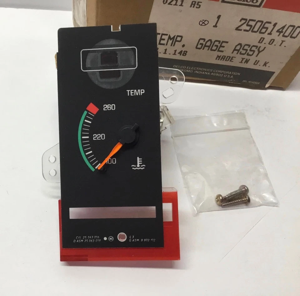 Pontiac Sunbird 1986 medidor de temperatura nuevo. GM Parte 25061400 Foto 2 de 3