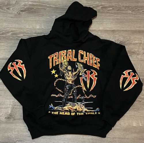Roman Reigns Tribal Chief Hooded Sweatshirt WWE WWF All Sizes Hoodie - Picture 2 of 2