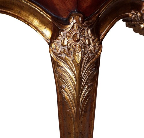Casa Padrino Luxus Barock Beistelltisch Dunkelbraun / Antik Gold - Prunkvoll - Bild 3 von 4