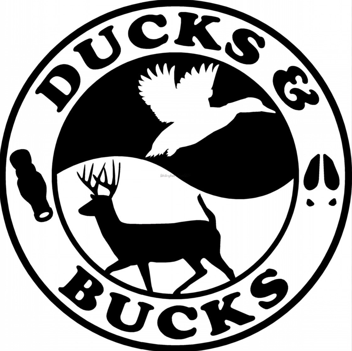 Ducks And Bucks White Vinyl Decal Sticker | eBay