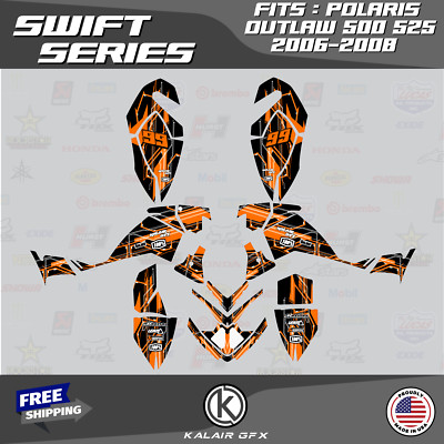 Graphics Kit for Polaris Outlaw 500 525 2006-2008 Swift Series - ORANGE
