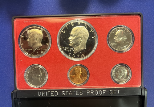 1974 S PROOF Set in Original Box US Mint (6 Coin Set) IKE DCAM CAM - 第 1/3 張圖片