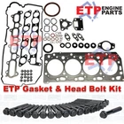 ETP Ultimate VRS Gasket Set and Head Bolt Kit for Mitsubishi 4D56 Common Rail