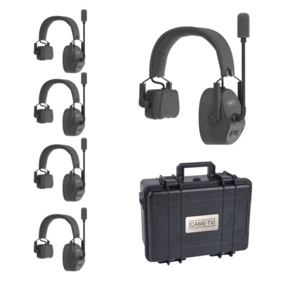 CAME-TV KUMINIK8 Duplex Digital Wireless Headset 450M Single Ear 5 Pack -US