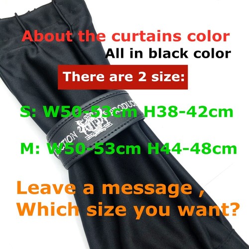 2Pcs Junction Produce Car Curtains Leather Straps Luxury Window Shade Valance M - Picture 5 of 11