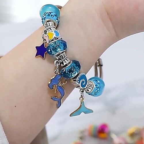 Bracelet Making Kit Beads Jewellery Charms Pendant Set DIY CraTK Girls Kids Gift - Picture 32 of 53