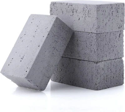 HASTEEL Grill Cleaning Brick Griddle Pumice Stone for Removing Stains Kit of 4